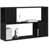 Image de vidaXL Ensemble Meuble TV Noir 100 x 24 x 63 cm Bois d'ingénierie, Buffet Mural Moderne, Rangement rectangulaire, Meuble TV Minimaliste, Organisateur de médias, Style Urbain