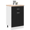 Image de vidaXL Armoire Suspendue Chêne Noir 50 x 46 x 81,5 cm