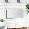 Image de vidaXL Miroir Montage mural Marron 80 x 37 cm Verre et Bois Ingénierie