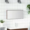 Image de vidaXL Miroir Chêne marron 80 x 37 cm Verre et Bois Ingénierie