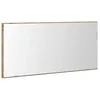 Image de vidaXL Miroir chêne Artisanal 80 x 37 cm Verre et Bois Ingénierie, Miroir de Salle de Bain Moderne, rectangulaire, sans Cadre, Surface réfléchissante, économique et éclairage LED