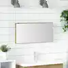 Image de vidaXL Miroir chêne artisanal 80 x 37 cm Verre et Bois Ingénierie
