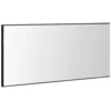 Image de vidaXL Miroir Chêne Noir 80 x 37 cm Verre et Bois Ingénierie, Miroir Moderne rectangulaire, Durable pour Le Mur, Luxe, sans Cadre, déco intérieure, avec LED