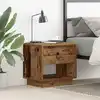 Image de vidaXL Table de nuit Bois ancien 45 x 34 x 44 cm Bois d'ingénierie