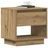 Image de Table de chevet en chêne artisanal 45x34x46 cm en bois d ingénierie
