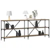 Image de vidaXL Table Console Chêne Artisan 200 x 30 x 75 cm Bois d'ingénierie, Table Console Spacieuse, Design Élégant pour l'Entrée, Meuble Durable pour Salon et Couloir Moderne