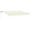 Image de vidaXL Auvent Rétractable Crème 250 x 200 cm Tissu, Jardin et terrasse, Store rétractable rectangulaire, Protection Solaire extérieure, Couverture résistante aux intempéries, auvent Tendance