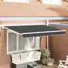 Image de vidaXL Auvent Rétractable Anthracite 250 x 200 cm Aluminium et Tissu