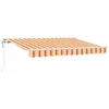 Image de vidaXL Auvent rétractable Jaune 350 x 200 cm Tissu