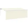 Image de vidaXL Auvent Rétractable Crème 400 x 200 cm Polyester et Aluminium