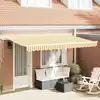 Image de vidaXL Auvent Rétractable Jaune 400 x 200 cm tissu