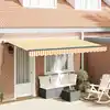 Image de vidaXL Auvent Rétractable Jaune 400 x 200 cm tissu