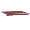Image de vidaXL Auvent rétractable Bordeaux 400 x 200 cm Tissu