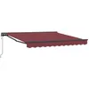 Image de vidaXL Cadre d'auvent Bordeaux 300 x 250 cm, Jardin et terrasse, auvent rétractable Moderne, abri extérieur, Toile résistante, Solution d'ombre Ajustable