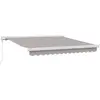 Image de vidaXL Auvent Rétractable Gris clair 300 x 250 cm Tissu et Métal