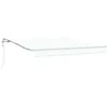 Image de vidaXL Auvent rétractable Blanc 350 x 250 cm Tissu et Aluminium
