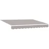 Image de vidaXL Auvent Rétractable Gris Clair 350 x 250 cm Tissu, Auvent rectangulaire rétractable Moderne, Ombre extérieure pour Jardin et terrasse, Protection Solaire Flexible