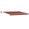 Image de vidaXL Auvent Rétractable Orange et Marron 400 × 300 cm Tissu et Acier, Jardin et terrasse, Store rétractable Moderne, Protection extérieure, Ombre résistante, Couverture Flexible