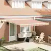 Image de vidaXL Auvent Rétractable avec Multicolore 400 ×300 cm tissu