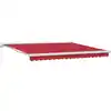 Image de vidaXL Auvent Rétractable Rouge 400 × 300 cm Tissu et Métal