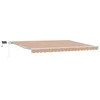 Image de vidaXL Auvent Rétractable Multicolore 450 × 300 cm Tissu et Acier, Jardin et terrasse, Store rétractable Moderne, Protection extérieure, Ombre résistante, Couverture Flexible