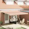 Image de vidaXL Auvent Rétractable Multicolore 450 × 300 cm tissu