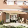 Image de vidaXL Auvent Rétractable Multicolore 450 ×300 cm tissu
