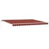 Image de vidaXL Auvent Orange et Marron 450 x 350 x 165 cm Polyester, Parasol réglable, auvent Moderne, Toit Anti-UV, Ombre extérieure pour terrasse et espaces de Vie