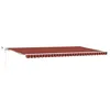 Image de vidaXL Auvent Rétractable Orange et Marron 600 × 300 cm, Auvent Télescopique Ajustable, Moderne, Résistant, Protection UV, Idéal pour Jardin et Extérieur