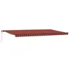 Image de vidaXL Auvent rétractable Orange et Marron 600 × 350 cm