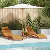 Image de vidaXL Transat 3 pcs Marron Bois d'Acacia Massif