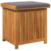 Image de vidaXL Boîte à Coussins d'extérieur 60x50x61 cm Bois Massif d'acacia, conteneur à Coussins, boîte de Rangement, boîte à Coussins d'extérieur