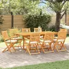 Image de vidaXL Chaise Pliante avec Coussin 8 pcs Blanc 49 x 57.5 x 92cm, Chaise Pliante en Bois d'acacia, légère et résistante, Fauteuil Moderne pour Le Jardin et la terrasse
