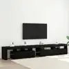Image de vidaXL Meuble TV 3 pcs Chêne noir 260 x 37 x 40 cm Bois d'ingénierie