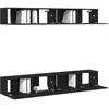 Image de vidaXL Ensemble Meuble TV 4 pc Chêne Noir Bois d'ingénierie
