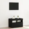 Image de vidaXL Cabinet de chevet Chêne noir 60 x 35 x 40 cm Bois d'ingénierie