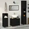 Image de vidaXL Ensemble de mobilier de salle de bain 3 pcs Chêne noir