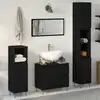 Image de vidaXL Ensemble de mobilier de salle de bain 3 pcs Chêne noir
