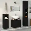 Image de vidaXL Ensemble de mobilier de salle de bain 3 pcs Chêne noir