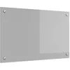 Image de vidaXL Protection de Cuisine Gris Clair 80 x 50 cm Verre trempé, Dosseret de Cuisine Moderne, Verre Résistant à la Chaleur, Élégante Mise à Niveau de Votre Espace, Panneau Protecteur Minimaliste