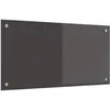 Image de vidaXL Protection de Cuisine Gris foncé 80 x 40 cm Verre trempé, Dosseret de Cuisine Moderne, Verre Résistant à la Chaleur, Élégante Mise à Niveau de Votre Espace, Panneau Protecteur Minimaliste