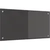 Image de vidaXL Protection de cuisine Gris foncé 80 x 40 cm verre trempé