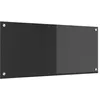 Image de vidaXL Protection de Cuisine Gris foncé 90 x 40 cm Verre trempé, Dosseret de Cuisine Moderne, Verre Résistant à la Chaleur, Élégante Mise à Niveau de Votre Espace, Panneau Protecteur Minimaliste