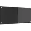 Image de vidaXL Protection de cuisine Gris foncé 90 x 40 cm verre trempé