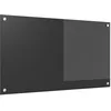 Image de vidaXL Protection de Cuisine Gris foncé 90 x 50 cm Verre trempé, Dosseret de Cuisine Moderne, Verre Résistant à la Chaleur, Élégante Mise à Niveau de Votre Espace, Panneau Protecteur Minimaliste