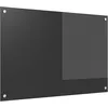 Image de vidaXL Protection de Cuisine Gris foncé 90 x 60 cm Verre trempé, Dosseret de Cuisine Moderne, Verre Résistant à la Chaleur, Élégante Mise à Niveau de Votre Espace, Panneau Protecteur Minimaliste