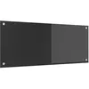 Image de vidaXL Protection de Cuisine Gris foncé 100 x 40 cm Verre trempé, Dosseret de Cuisine Moderne, Verre Résistant à la Chaleur, Élégante Mise à Niveau de Votre Espace, Panneau Protecteur Minimaliste