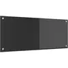Image de vidaXL Protection de cuisine Gris foncé 100 x 40 cm verre trempé