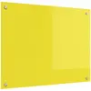 Image de vidaXL Protection de cuisine Jaune 80 x 60 cm verre trempé
