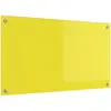 Image de vidaXL Protection de cuisine Jaune 90 x 50 cm verre trempé